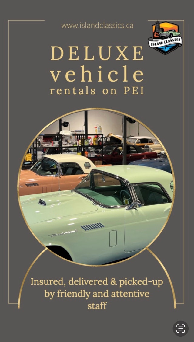 Sweet Rental Rides on PEI affordable, too! Classic Cars