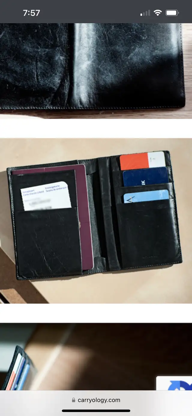 M0851 leather passport holder in Women's - Bags & Wallets in City of Montréal - Image 3