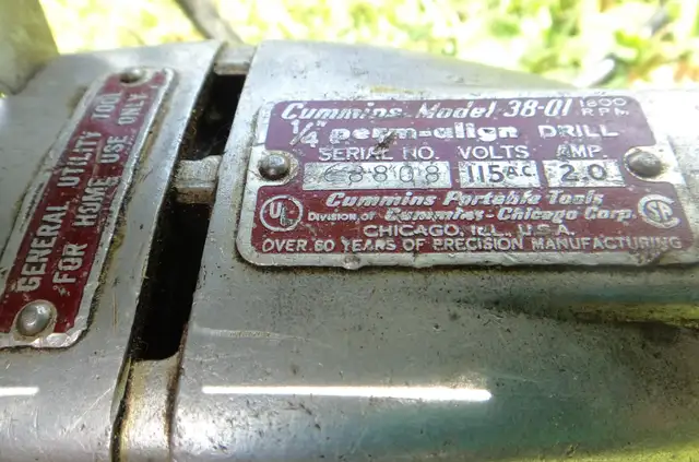Vintage Cummins electric drill63234885036163122