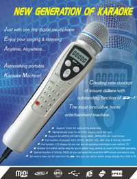 SD Magic TV Karaoke Microphone  sing in your own languages