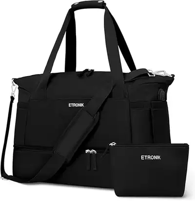 Gym Bag for Women, Sports Travel Duffel Bag with USB Charging Po, View more
