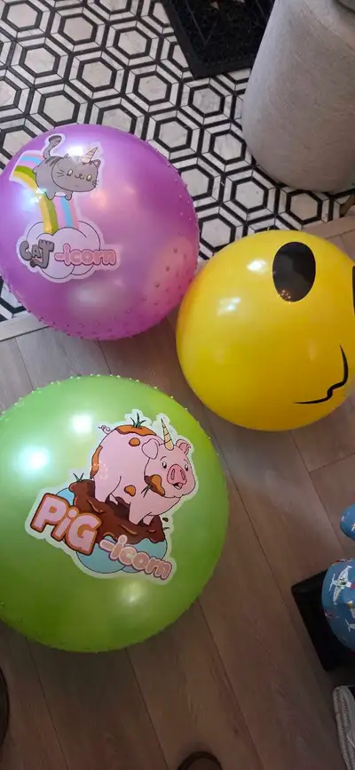 large kids balls x3, View more