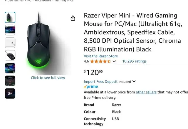 Razer viper mini 63005667608705122