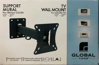 TV Wall Mount For LCD/LED TV's 13"-27" - New in box, View more