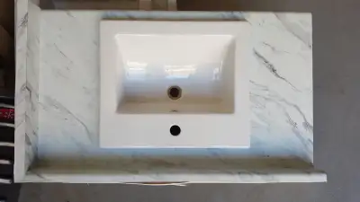 Laminate Countertop (Marble Calcatta) Foremost Sink, View more