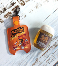 Cheetos hand sanitizer holder
