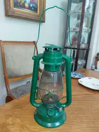 Vintage 12" (plus handle) Kerosene Lantern.