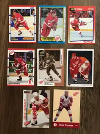 Lot de 8 cartes de hockey différentes - Steve Yzerman