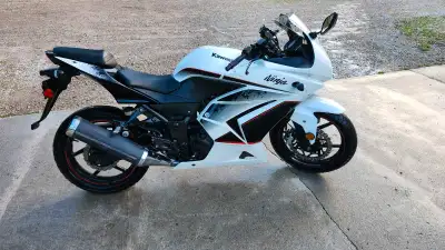 Selling our 2011 kawasaki 250 ninja it's got some road rash and a few cracks and some scuffs from ca...