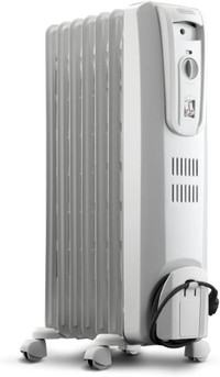 De'Longhi Oil-Filled Radiator Space Heater, Quiet 1500W