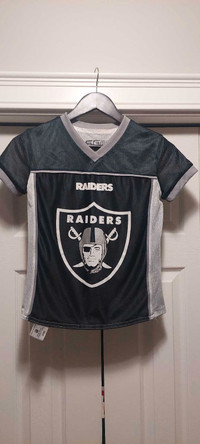 Licensed reversible Las Vegas Raiders NFL flag football jersey 