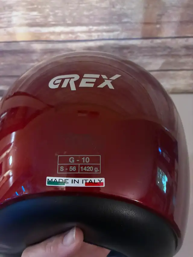 Grex G-10 Full Face Motorcycle Helmet – Size Small (Made in Ital in Other in Calgary - Image 3