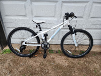 24'' Wheel bike Gary Fisher White Precaliber mountain bicycle