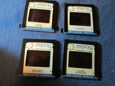 LOT OF 4 EXPO 67 COLOR SLIDES-35 MM-MONTREAL WORLD'S FAIR-1967, View more