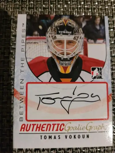 Hockey card Tomas Vokoun Autograph card, View more