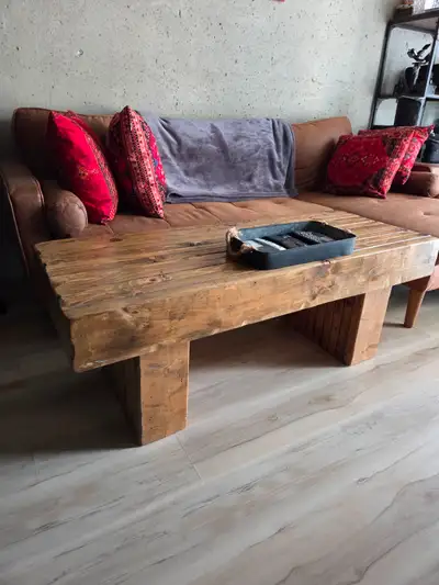 Rustic Wood Coffee Table, View more