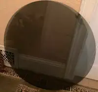 36 inch  DIAMETER  ROUND  SMOKED  GLASS  FOR  TABLE  TOP