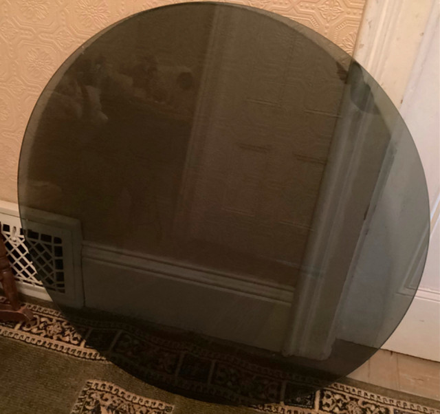 36 inch  DIAMETER  ROUND  SMOKED  GLASS  FOR  TABLE  TOP in Other Tables in Belleville