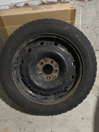 205/55R16: 3 Goodyear Winter Tires with rims