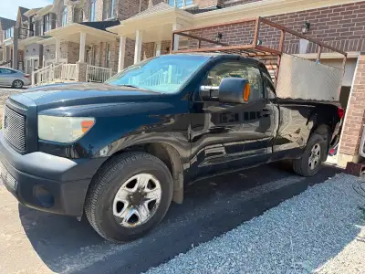 Toyota tundra regular cub with a cage