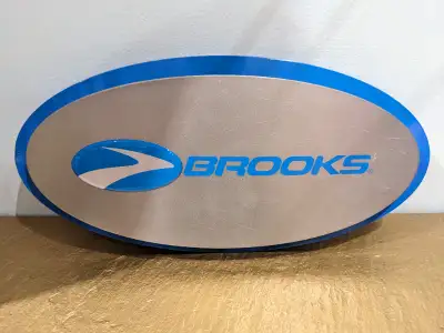 14x7 inches Brooks metal store indoor sign, View more