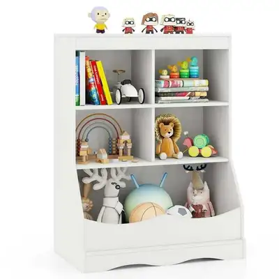 Brand New 34.5" Kids Bookshelf with Anti-Tipping Kits Multi-func, View more
