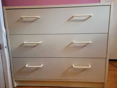 IKEA White 3-Drawer Dresser / Chest of Drawers, View more