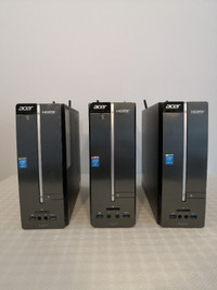 3 Acer Aspire Desktops i3-4150, 6GB RAM, 500GB HDD, DVDRW - $250