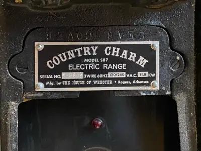 ANTIQUE Vintage MODERN CAST IRON STOVE country charm, View more