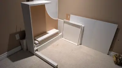 IKEA MICKE corner work station for sale (White color), View more