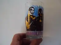 WWF WRESTLING DRINKING GLASS - DEMOLITION - 1988