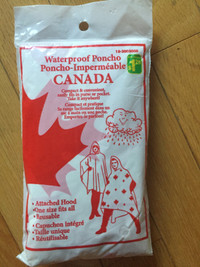 Plastic Canada Poncho