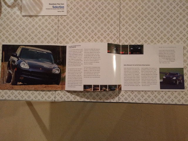 Porsche Driving Experience Pamphlet - Cayenne Program in Arts & Collectibles in Oakville / Halton Region - Image 2