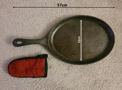 Oval Cast Iron Skillet Griddle - home kitchen stove oven, View more