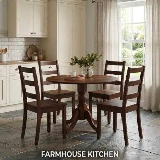 HOT DEAL 5-Piece Round Dining Table Set – 4 Chairs – Modern S in Dining Tables & Sets in Ottawa - Image 6