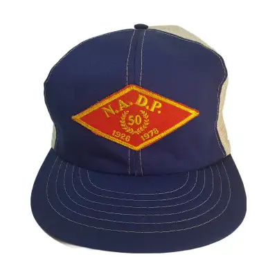 Vintage 70s NADP Snapback Trucker Hat Anniversary 1928-1978, View more