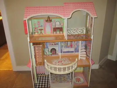The dollhouse is made by Kidkraft and was bought in 2013. The reason we are selling it is because ou...