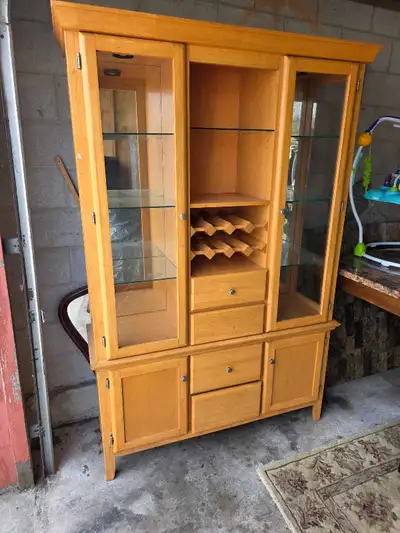 Wood display hutch, View more