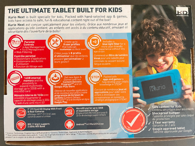Kurio Next Tablet For Kids in General Electronics in Markham / York Region - Image 2