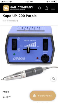 KUPA UP200 Electric Nail Drill E-File Manicure/Pedicure System P