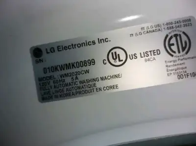 LG FRONT LOADER PARTS ONLY, View more