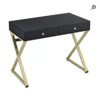 Modern Black & Gold Desk