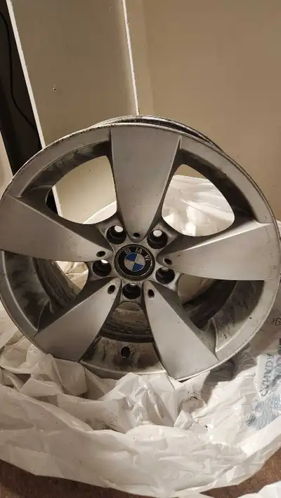 Set of 4 BMW rims, no damage. I removed the winter tires to new car and don't need the rims any more...