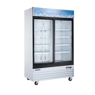 Aurora 54" 45 Cu Ft  Reach-in Refrigerator W/sliding Glass Doors, View more