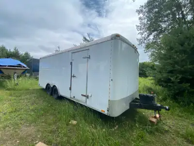 8.5’ wide 20’ interior length 80” interior height New bearings Tires in good shape Frame is solid Al...