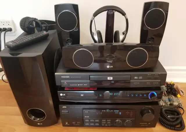 JVC RX-774V RECEIVER LG & TOSHIBA DVD STEREO SYSTEM WT SPEAKERS in General Electronics in Mississauga / Peel Region - Image 8
