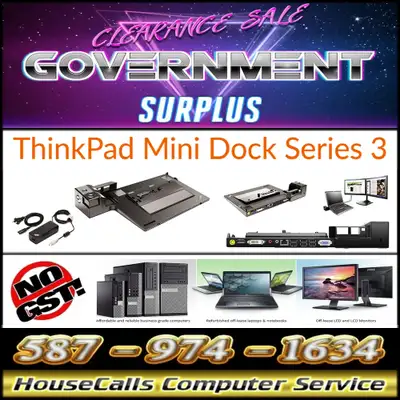 ThinkPad Mini Dock Series 3 (w/o security key or Cable Lock), View more