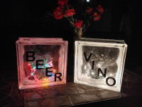 All Occasion Glass Illuminated Blocks