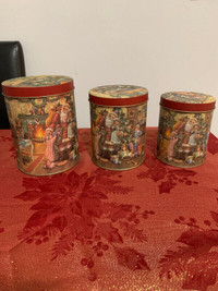 Christmas Canister - Set of 3