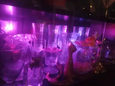 Custom made batterie operated Cristal and China wall unit and can support multi plug ins for a recha...